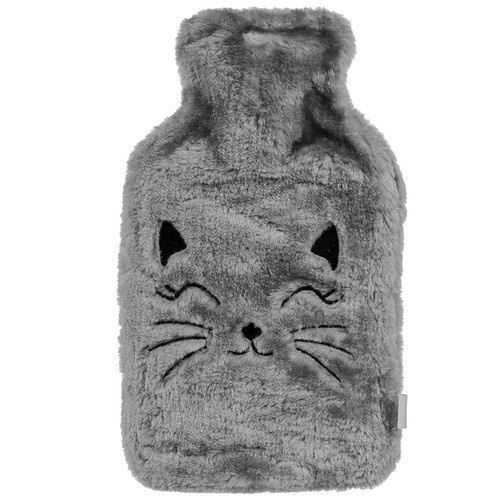 Gumová termofor s plyšovým obalem koťátko 1800 ml Měkký na zimu 00024535